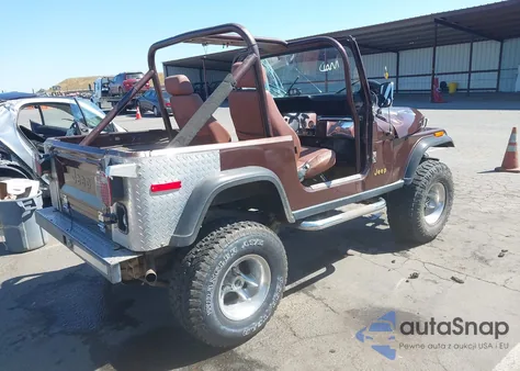1980 Jeep Cj-7 из США, поврежденный, VIN J0M93AB720993